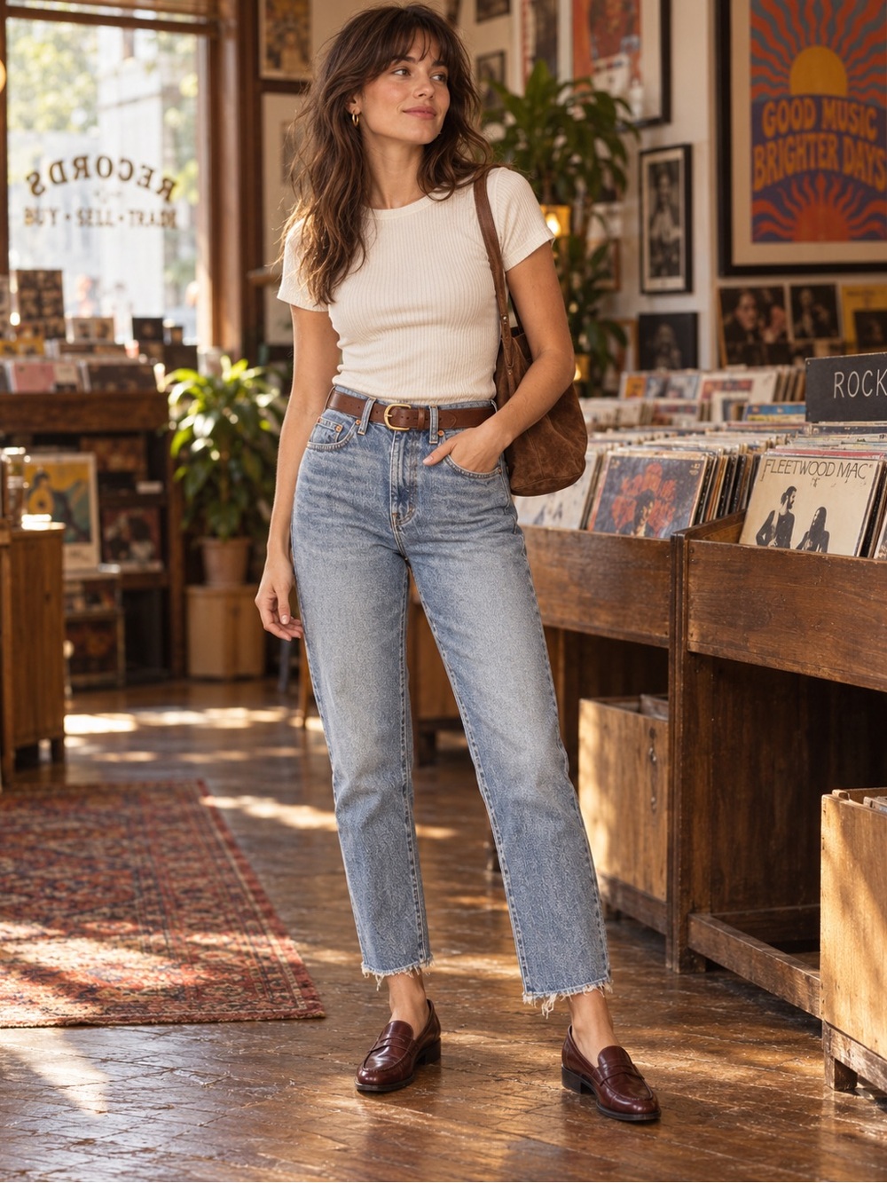 Madewell The Momjean High Rise Straight Leg Jeans Size 23 Raw Hem
